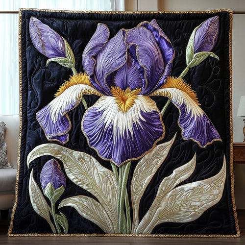 Elegant Iris Quilted Blanket GFTONT5996