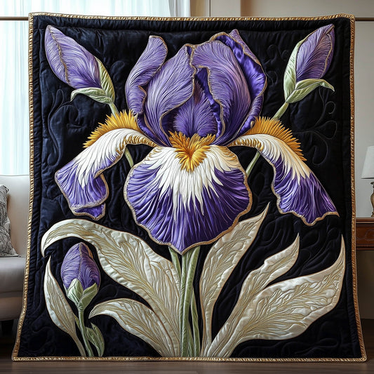 Elegant Iris Quilted Blanket GFTONT5996