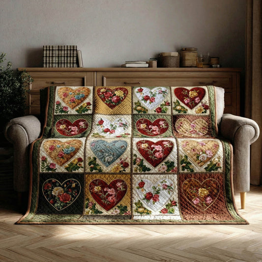 Rustic Heart Quilted Blanket GFTONT6065