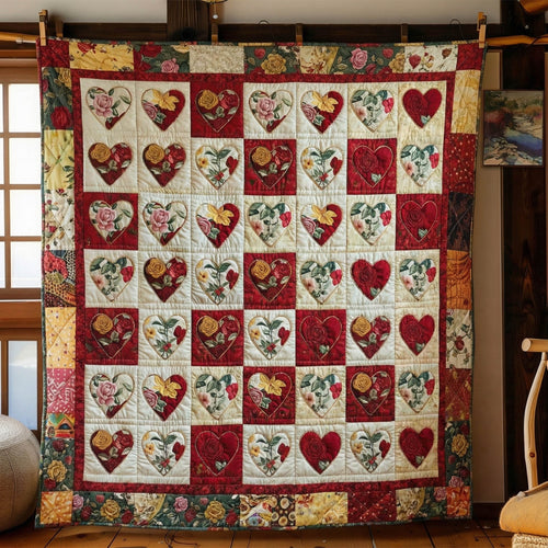 Rustic Heart Quilted Blanket GFTONT6066