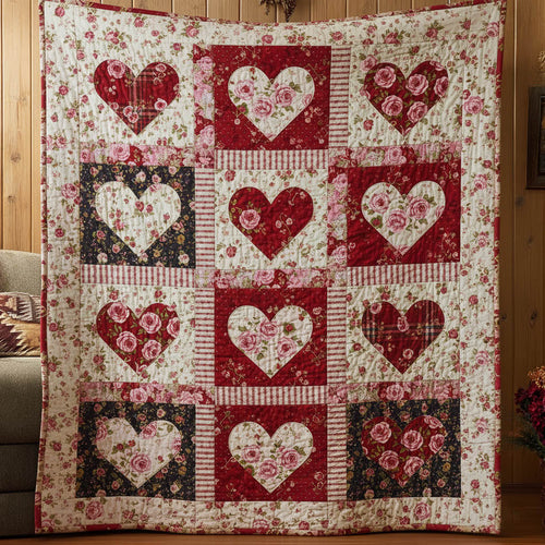 Rustic Heart Quilted Blanket GFTONT6067
