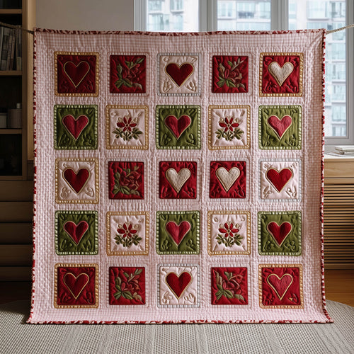 Valentine Stamps Quilted Blanket GFTONT6068