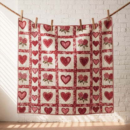 Loving Hearts Quilted Blanket GFTONT6070