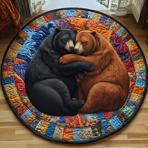 Rustic Paw Quilted Round Mat GFTONT6082