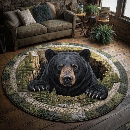 Rustic Paw Quilted Round Mat GFTONT6083