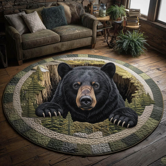 Rustic Paw Quilted Round Mat GFTONT6083