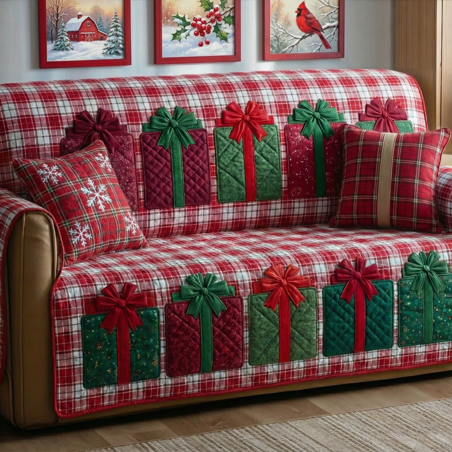 Cozy Presents Quilted Sofa Cover GFTONT6092