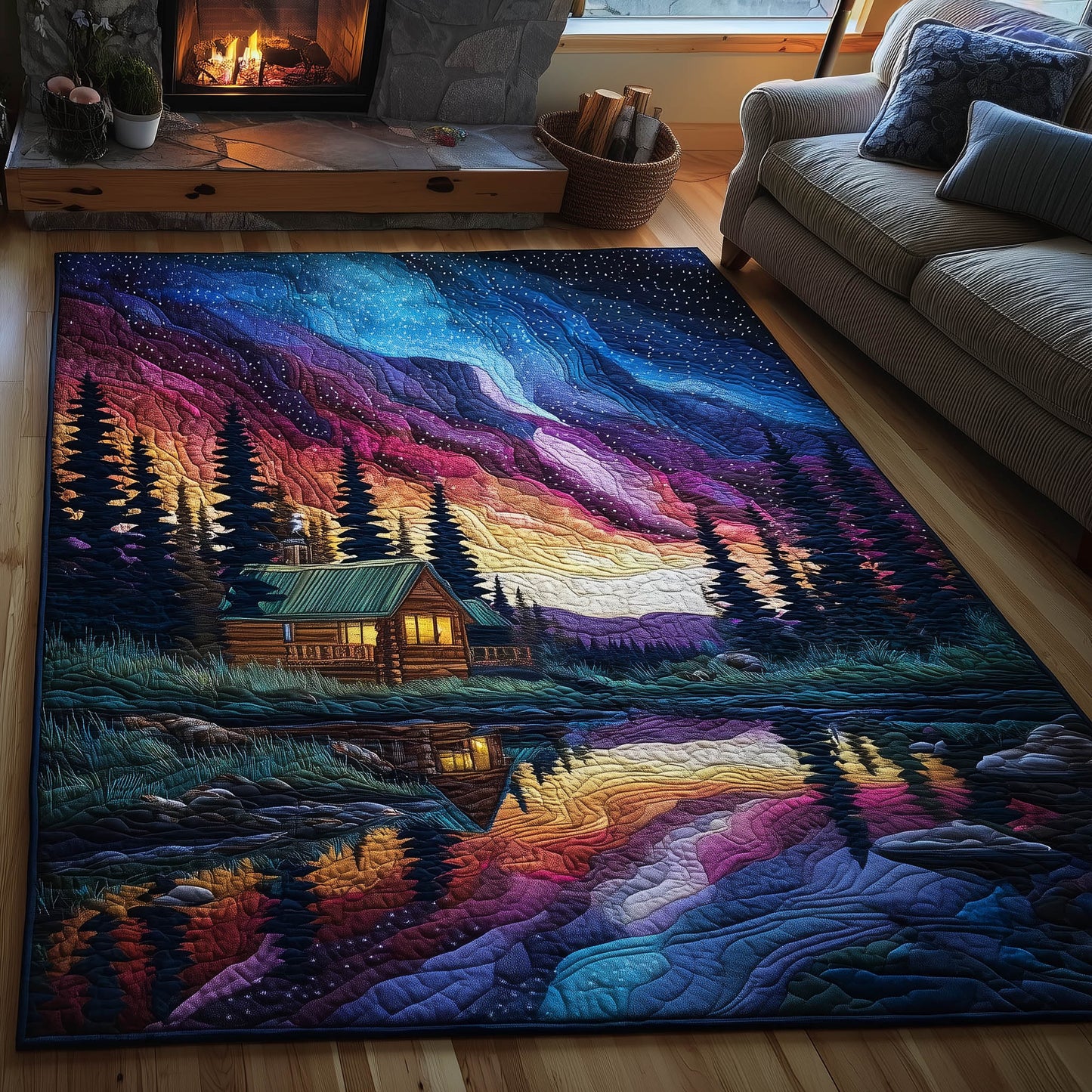 Aurora Borealis Area Rug GFTONT6149