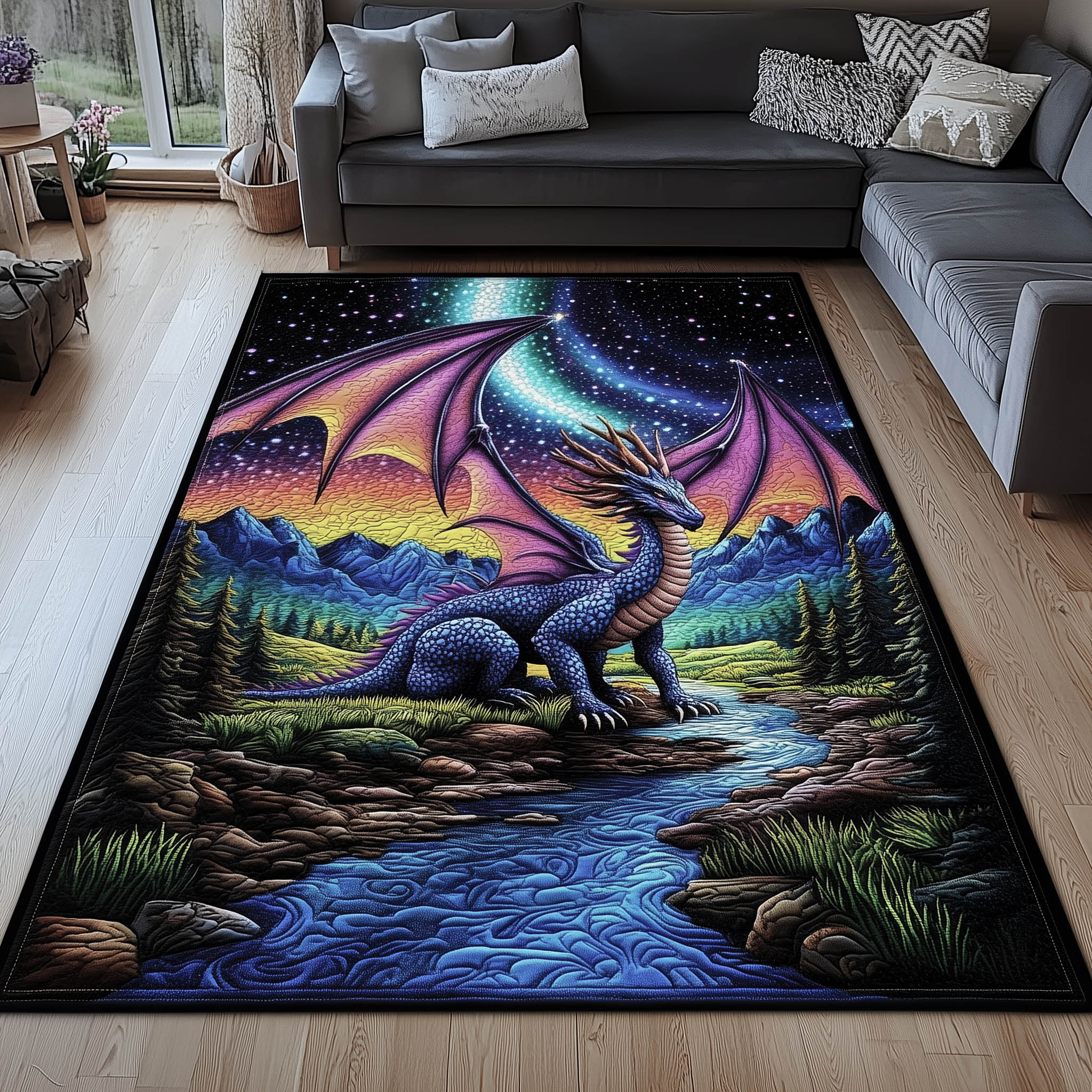 Shimmering Wings Area Rug GFTONT6158 – Willow Quilt