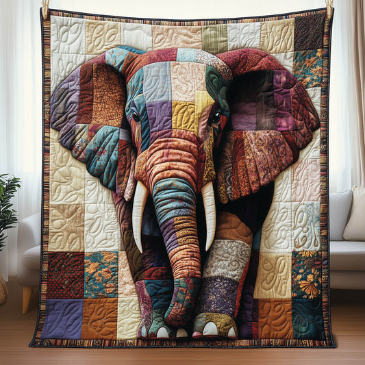 Majestic Elephant Quilted Blanket GFTONT6181