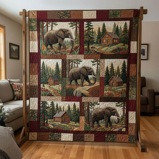 Elephant Haven Quilted Blanket GFTONT6183
