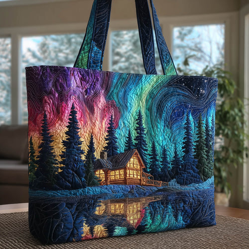 Aurora Borealis Quilted Tote Bag GFTONT6185
