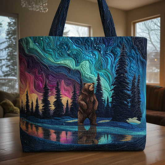 Polar Shimmer Quilted Tote Bag GFTONT6187