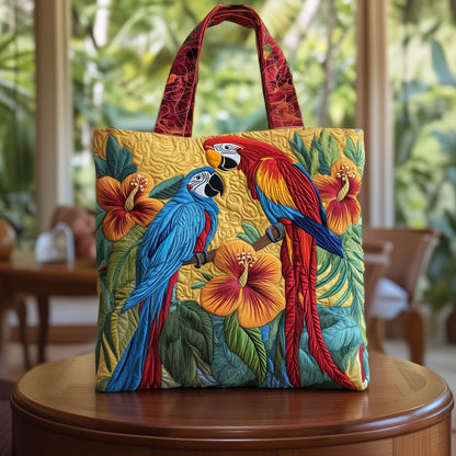 Tropical Parrot Quilted Tote Bag GFTONT6200
