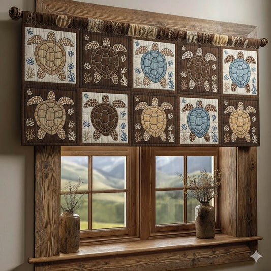 Turtle Patchwork Quilted Valance GFTONT6217