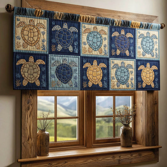 Turtle Patchwork Quilted Valance GFTONT6218