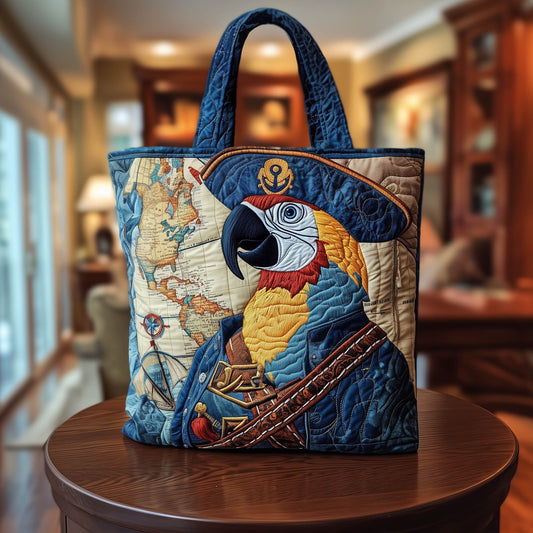 Captain Parrot Quilted Tote Bag GFTONT6221
