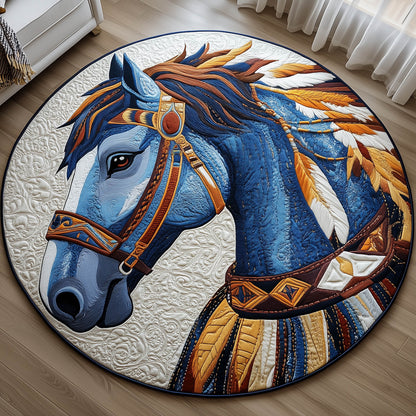 Native Hoof Quilted Round Mat GFTONT6249