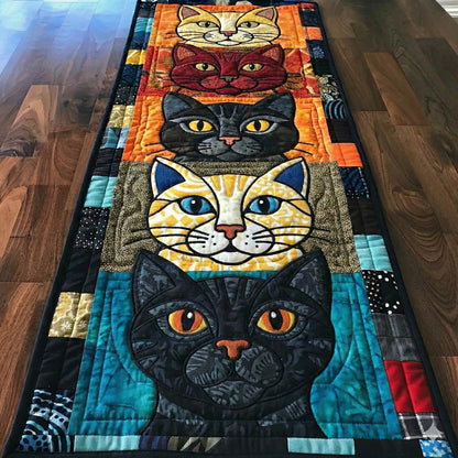 Whimsical Cats Quilted Table Runner GFTONT6268