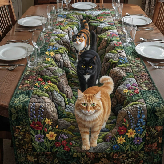 Adorable Cats Quilted Table Runner GFTONT6275
