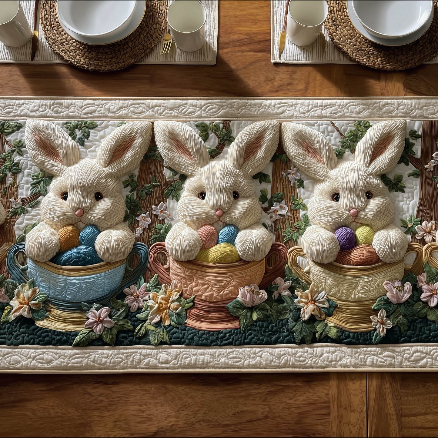 Miracle Easter Quilted Table Runner GFTONT6280
