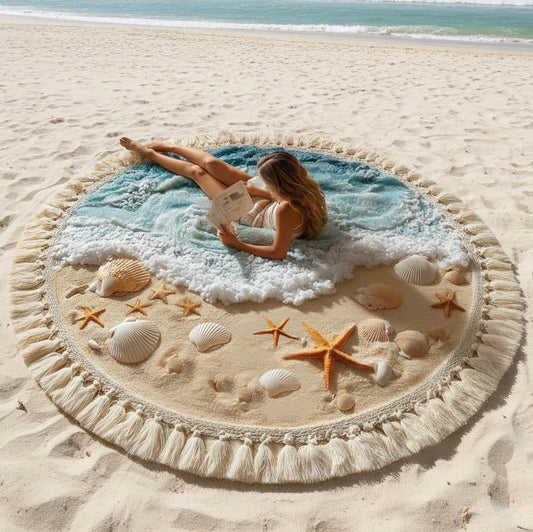 Ocean Breeze Round Beach Towel GFTONT6291