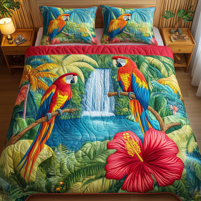 Tropical Parrots Duvet Cover Set GFTONT6325