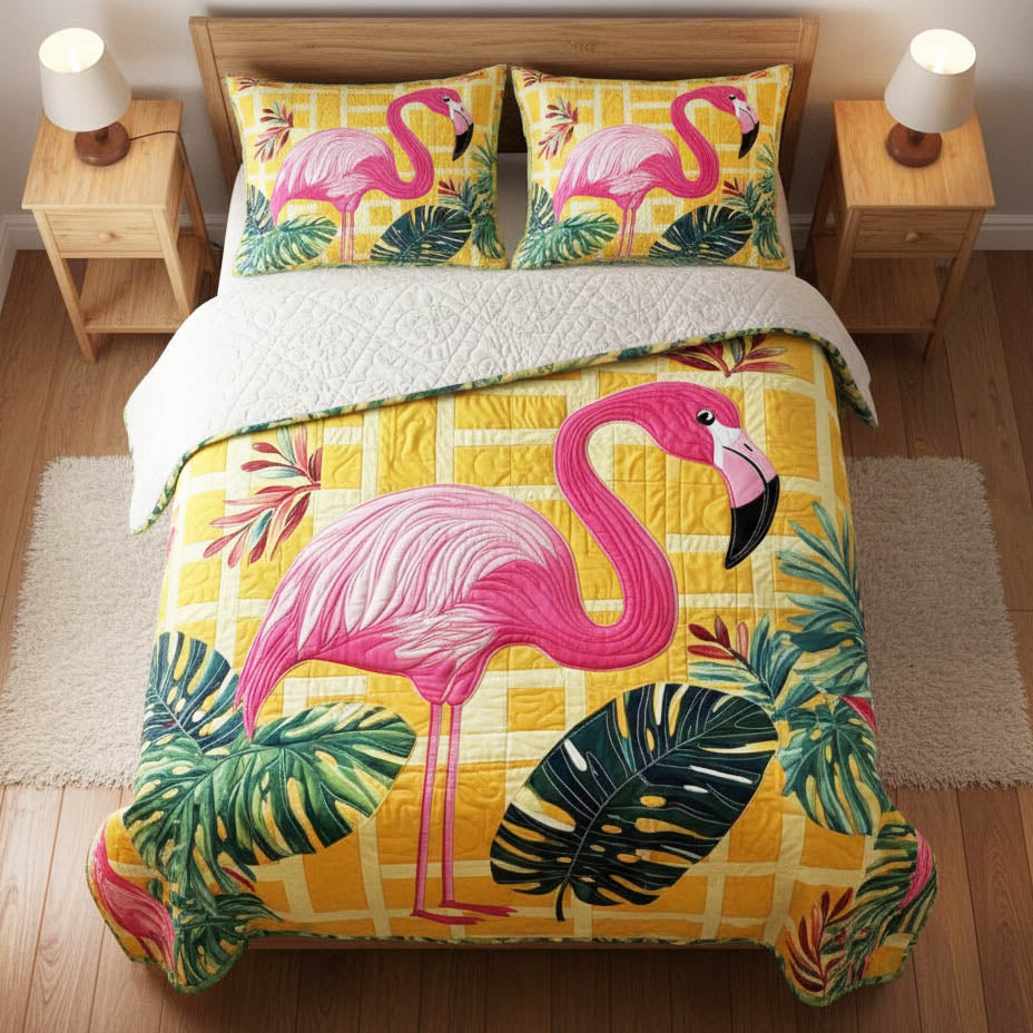 Tropical Flamingo Duvet Cover Set GFTONT6329