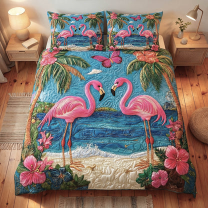 Tropical Flamingo Duvet Cover Set GFTONT6332