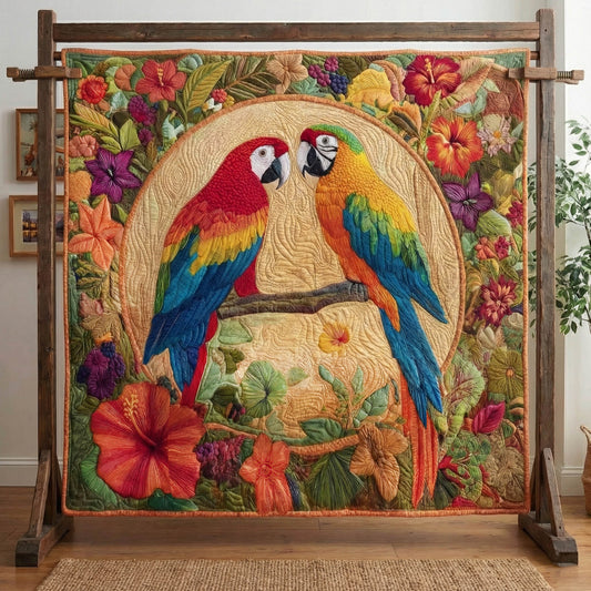 Tropical Parrot Quilted Blanket GFTONT6353