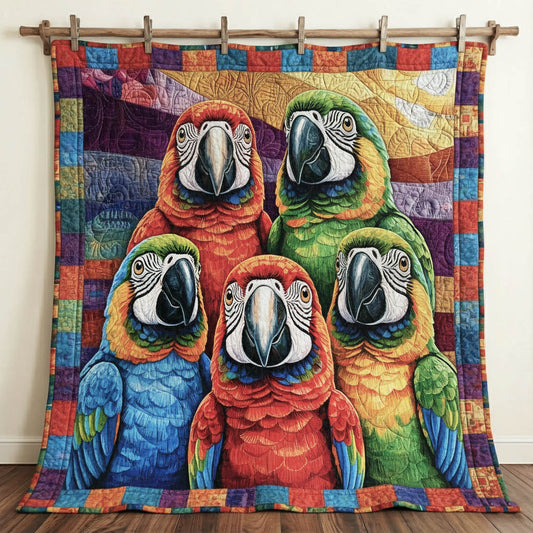 Tropical Parrot Quilted Blanket GFTONT6355