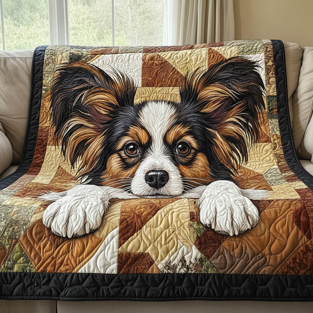 Adorable Papillon Quilted Blanket GFTONT6358