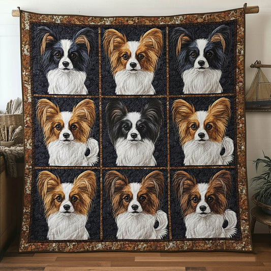 Adorable Papillon Quilted Blanket GFTONT6359