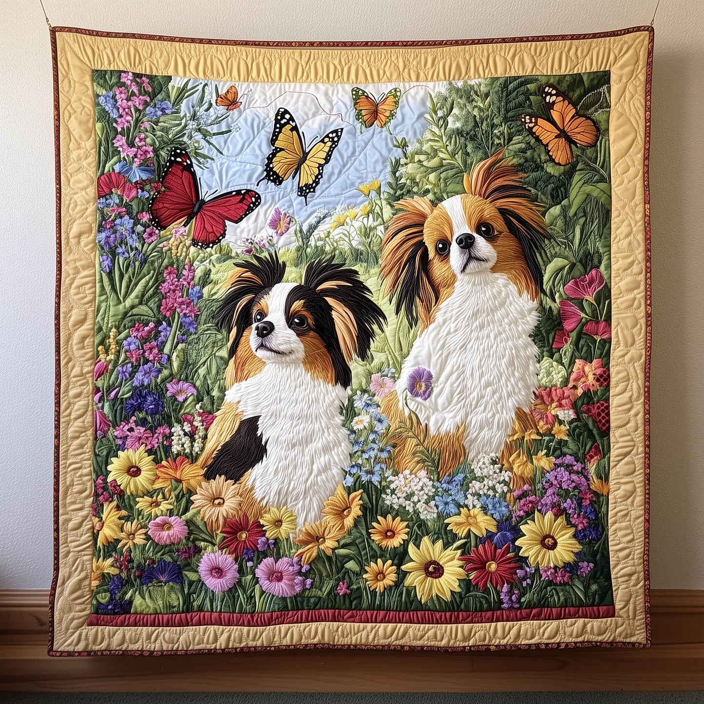 Joyful Papillon Quilted Blanket GFTONT6360