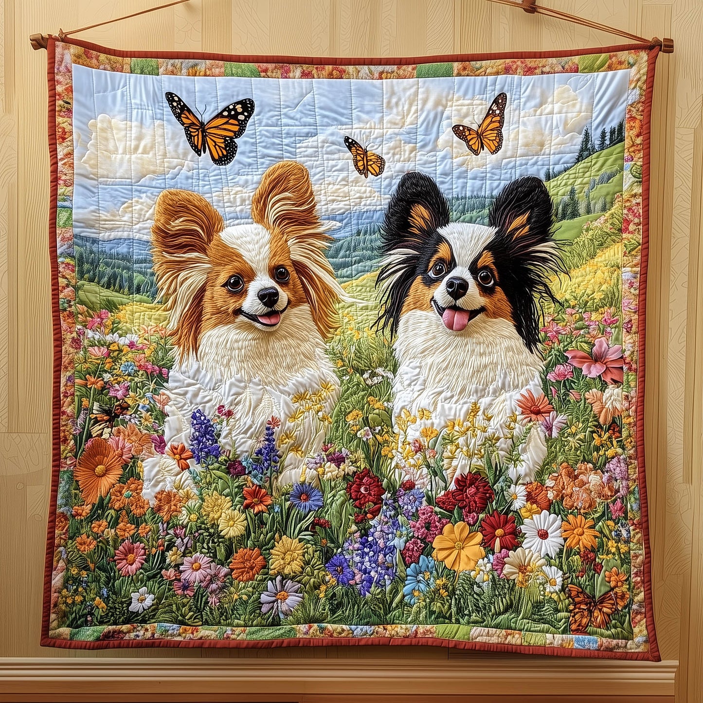 Joyful Papillon Quilted Blanket GFTONT6361