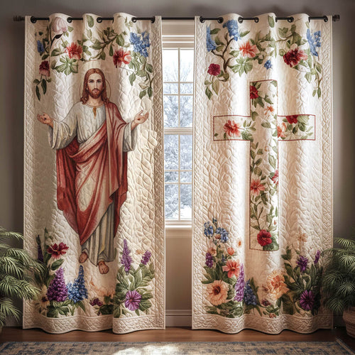 Sacred Grace Quilted Curtains GFTONT6367