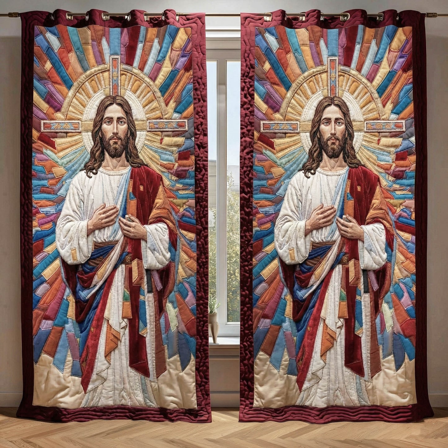 Divine Light Quilted Curtains GFTONT6368