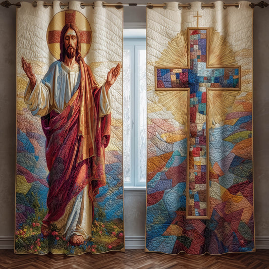 Eternal Faith Quilted Curtains GFTONT6370