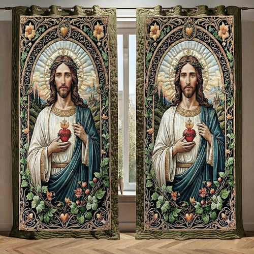 Eternal Faith Quilted Curtains GFTONT6371