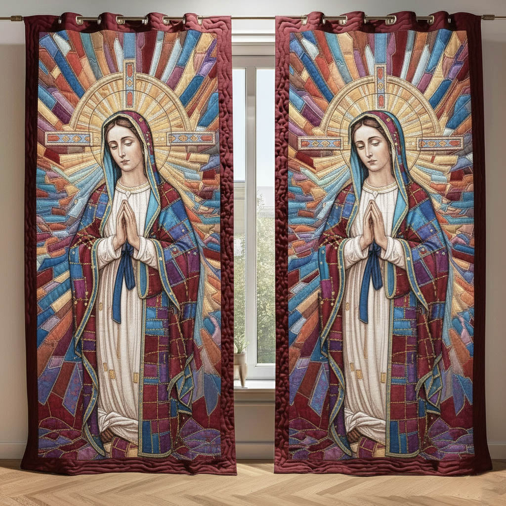 Blessing Mary Quilted Curtains GFTONT6372
