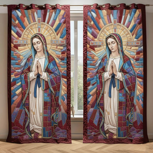 Blessing Mary Quilted Curtains GFTONT6372
