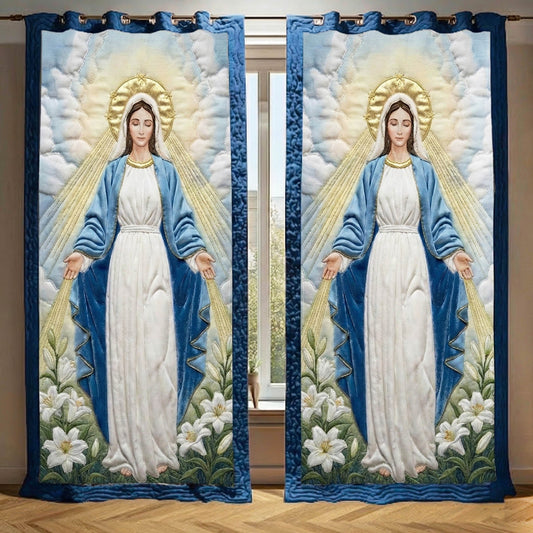 Blessing Mary Quilted Curtains GFTONT6373