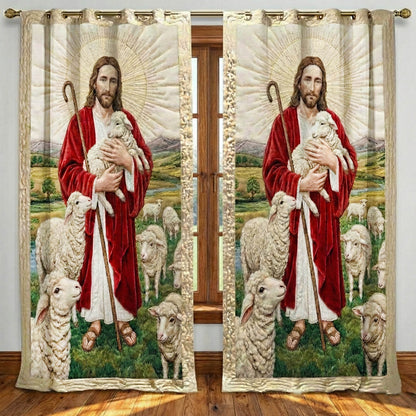 Divine Jesus Quilted Curtains GFTONT6388