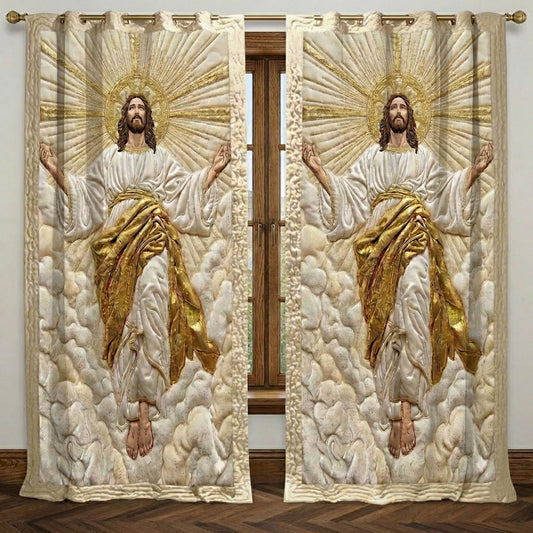 Eternal Faith Quilted Curtains GFTONT6389