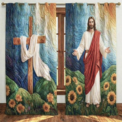 Eternal Faith Quilted Curtains GFTONT6390