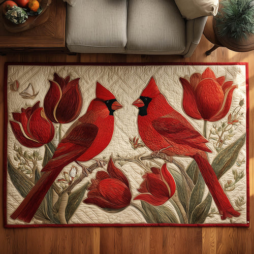 Floral Cardinals Area Rug GFTONT6400