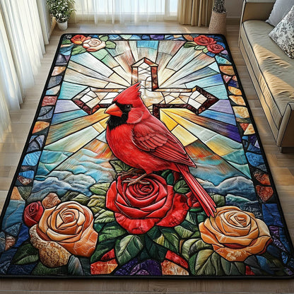 Floral Cardinals Area Rug GFTONT6401