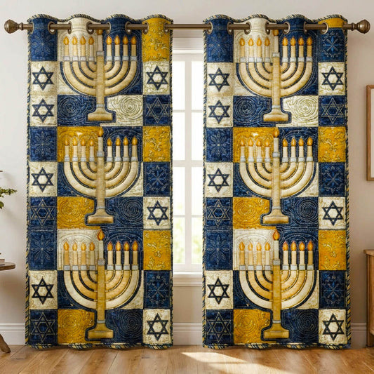 Festival of Lights Quilted Curtains GFTONT6422