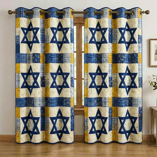 Interlink Star Quilted Curtains GFTONT6424