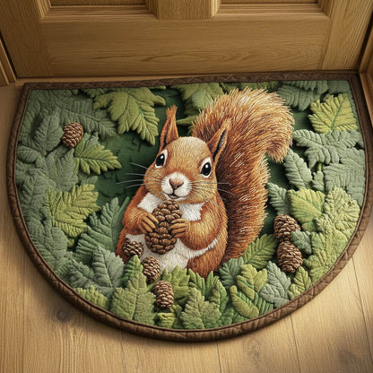Charming Squirrel Quilted Welcome Mat GFTONT6520